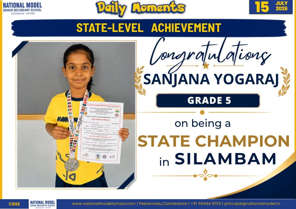 State-Level Silambam Champion